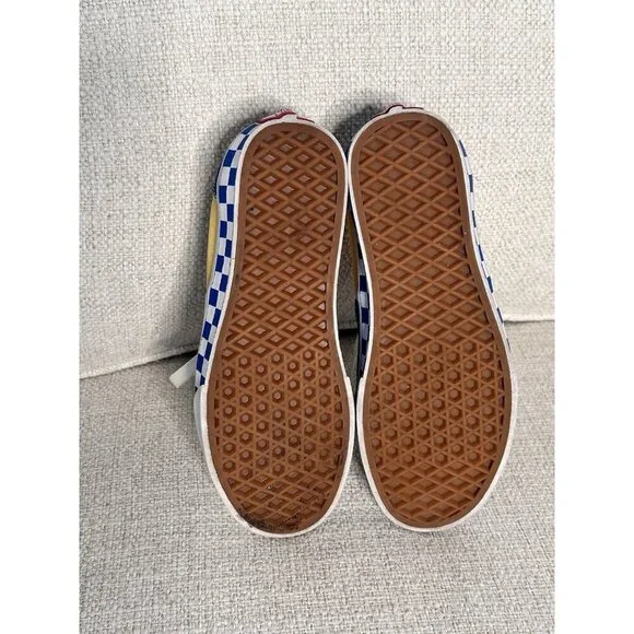 Vans Era Tartan Pack Blue Yellow White Size W6/ M4.5 Unisex 721356 - Picture 7 of 9